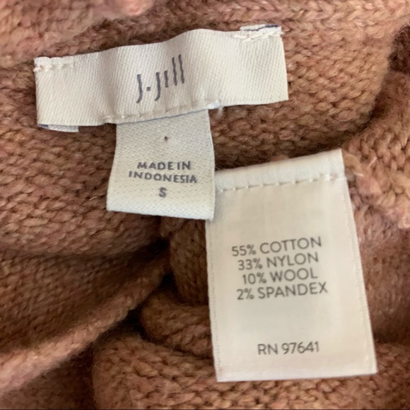 J. Jill Dusty Rose Funnel Neck Sweater Small - Picture 13 of 13